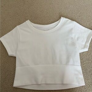 Aerie White Buttery-soft Crop Top